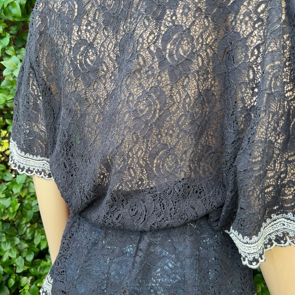 HAZE HAZEL BLACK EMBROIDERED BLOUSE - Picture 8 of 12